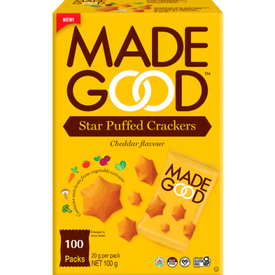 Made Good Star Puffed Crackers- gluten free, vegan